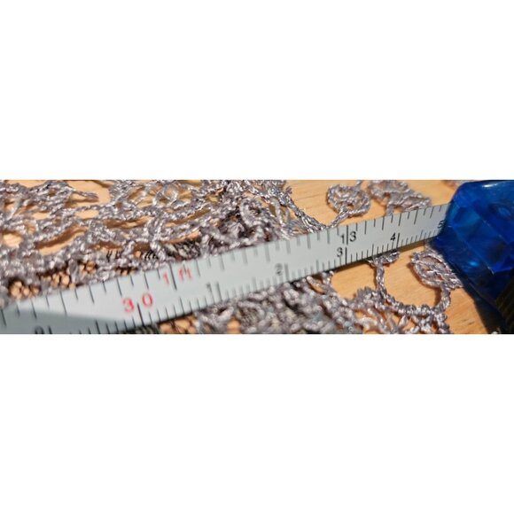 Vintage Scarves Set Neiman Marcus Italian Silk Geometric & Lace Checkered - Picture 13 of 14